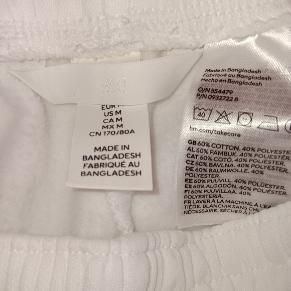 H&M Women's White Hooded Jogging Suit - Picture 3 of 4